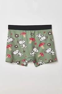 Peanuts Snoopy Mushroom Pattern Boxer Brief