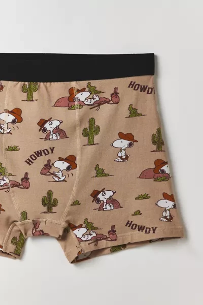 Peanuts Snoopy Western Pattern Boxer Brief