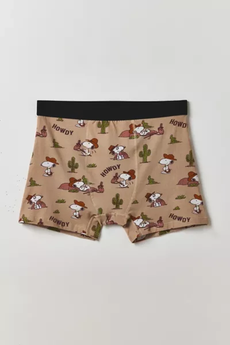 Peanuts Snoopy Western Pattern Boxer Brief