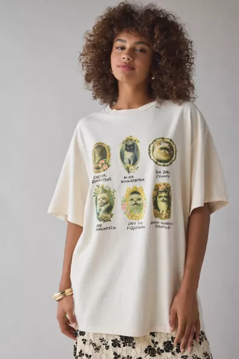 House Of Felines Graphic T-Shirt Dress