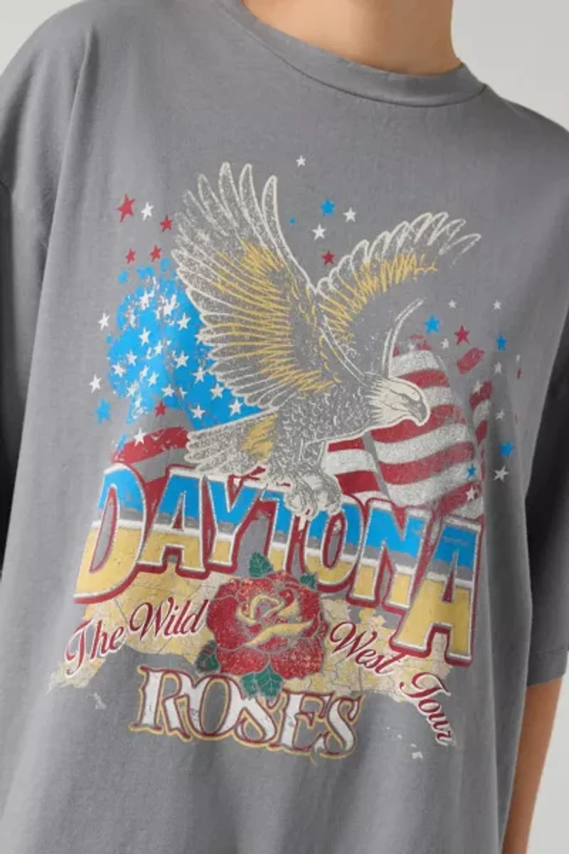 Daytona Eagle Graphic Vintage Wash T-Shirt Dress