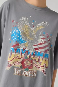 Daytona Eagle Graphic Vintage Wash T-Shirt Dress