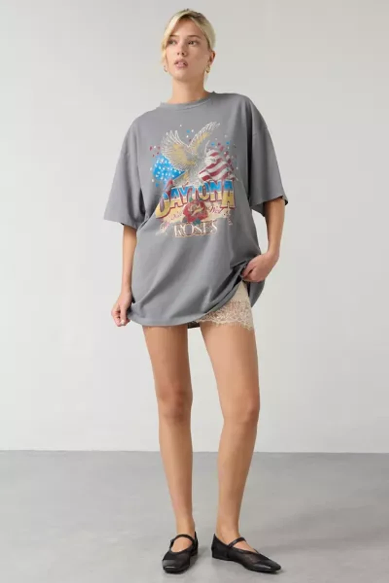 Daytona Eagle Graphic Vintage Wash T-Shirt Dress
