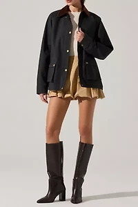 ASTR Rylan Corduroy Collar Barn Jacket