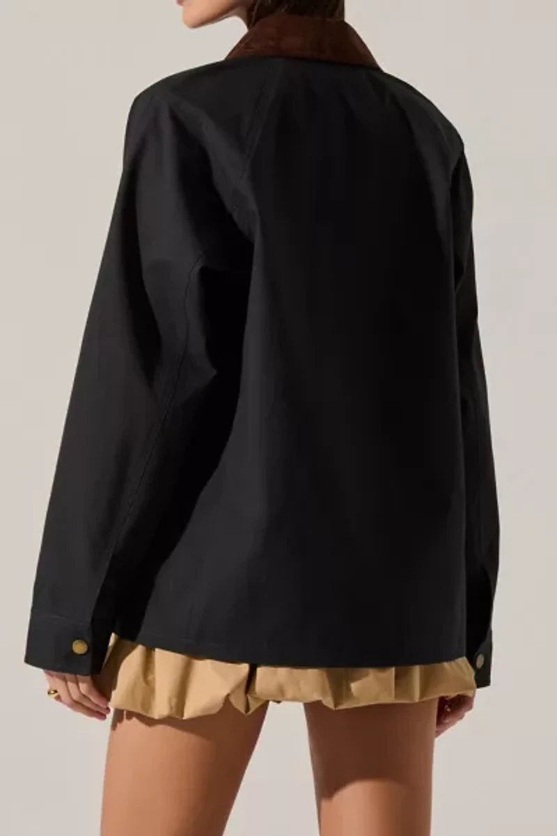 ASTR Rylan Corduroy Collar Barn Jacket