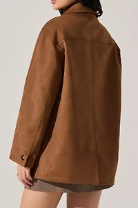 ASTR The Label Presleigh Faux Suede Jacket