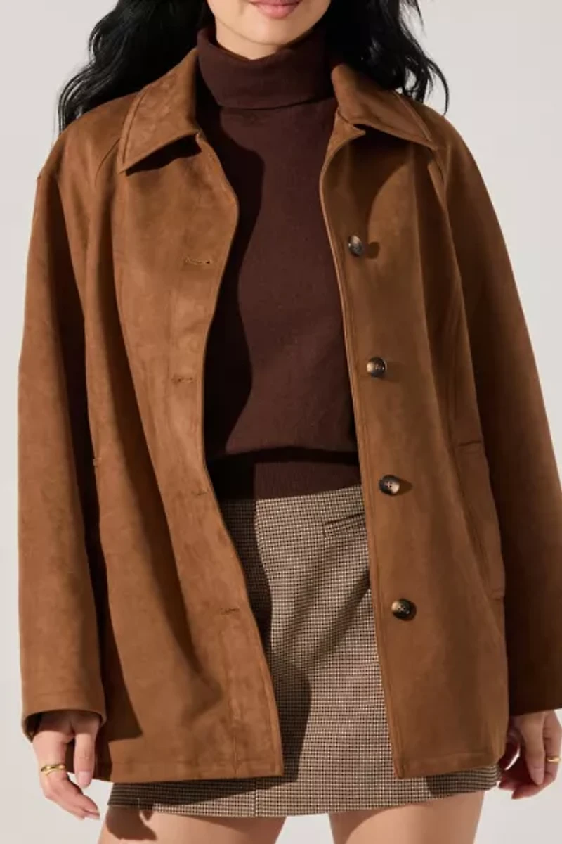 ASTR The Label Presleigh Faux Suede Jacket