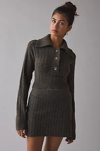 BDG Avery Cable Knit Sweater Skirt 2-Piece Set