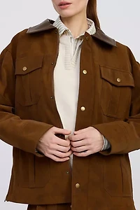 En Saison Eloise Faux Suede Chore Jacket