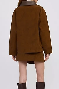 En Saison Eloise Faux Suede Chore Jacket