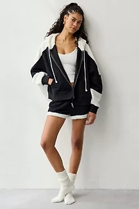 Out From Under Snow Days Oversized Fleece Full-Zip Hoodie Sweatshirt