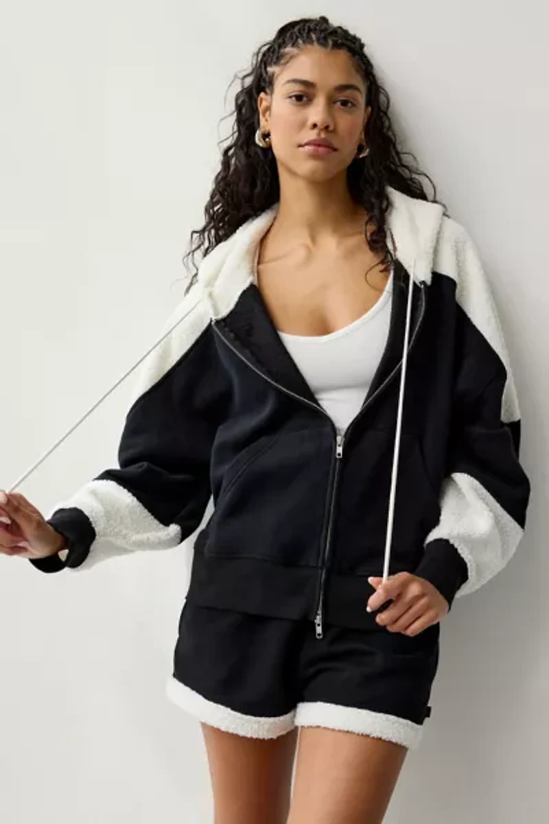 Out From Under Snow Days Oversized Fleece Full-Zip Hoodie Sweatshirt