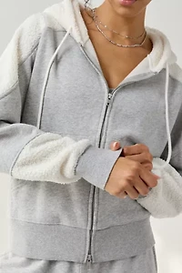 Out From Under Snow Days Oversized Fleece Full-Zip Hoodie Sweatshirt