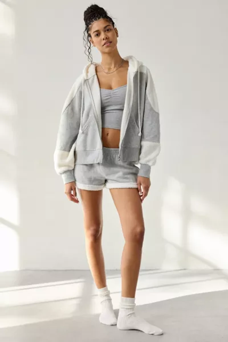 Out From Under Snow Days Oversized Fleece Full-Zip Hoodie Sweatshirt