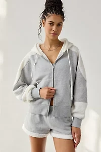 Out From Under Snow Days Oversized Fleece Full-Zip Hoodie Sweatshirt