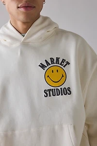 Market Studios X SMILEY Upside Down Graphic Hoodie Sweatshirt