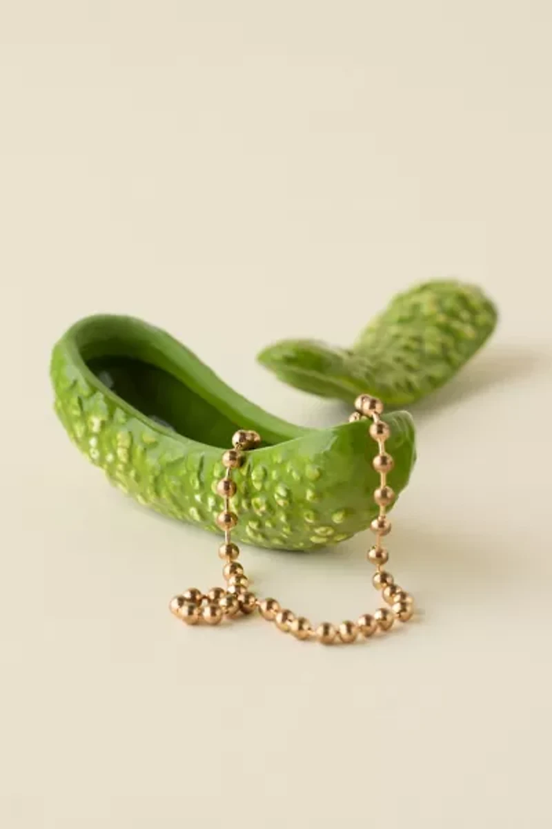 Pickle Ceramic Trinket Box