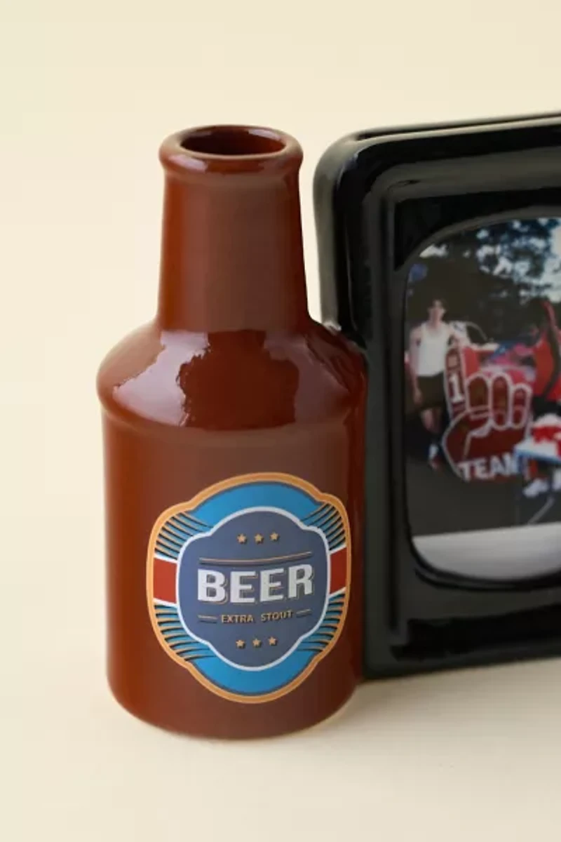 Beer Bottle INSTAX MINI Ceramic Picture Frame Vase