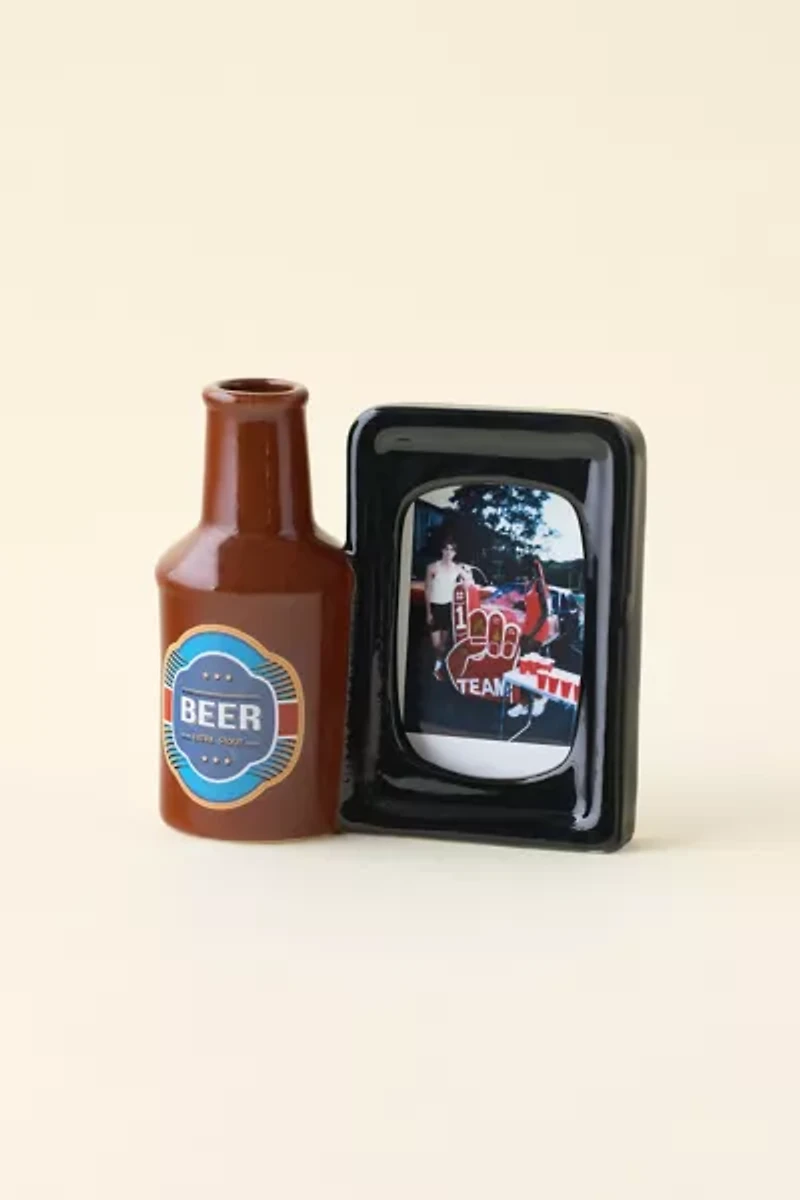 Beer Bottle INSTAX MINI Ceramic Picture Frame Vase