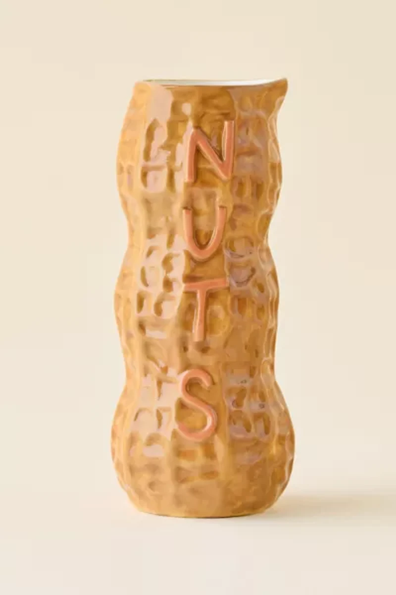 Nuts Peanut Ceramic Vase