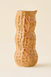 Nuts Peanut Ceramic Vase
