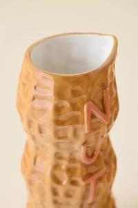 Nuts Peanut Ceramic Vase