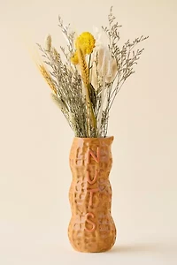 Nuts Peanut Ceramic Vase