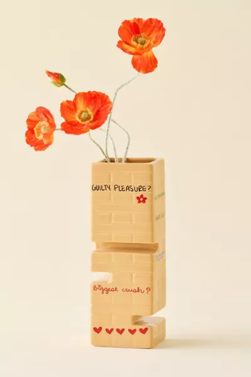 Truth Or Dare Tower Ceramic Vase