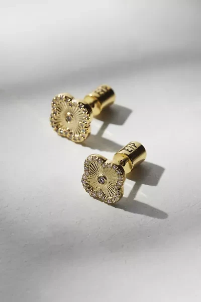 Electric Picks Icon Rhinestone Stud Earring