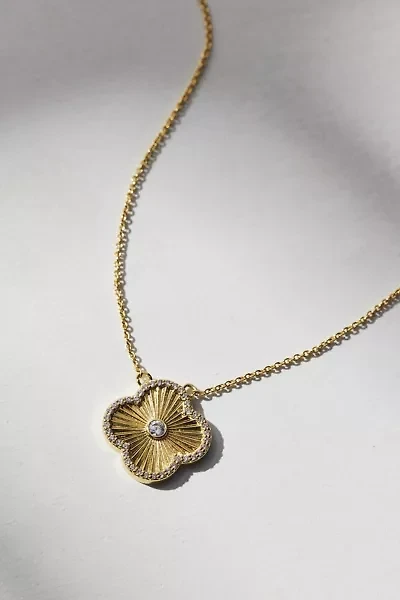 Electric Picks Icon Rhinestone Pendant Necklace