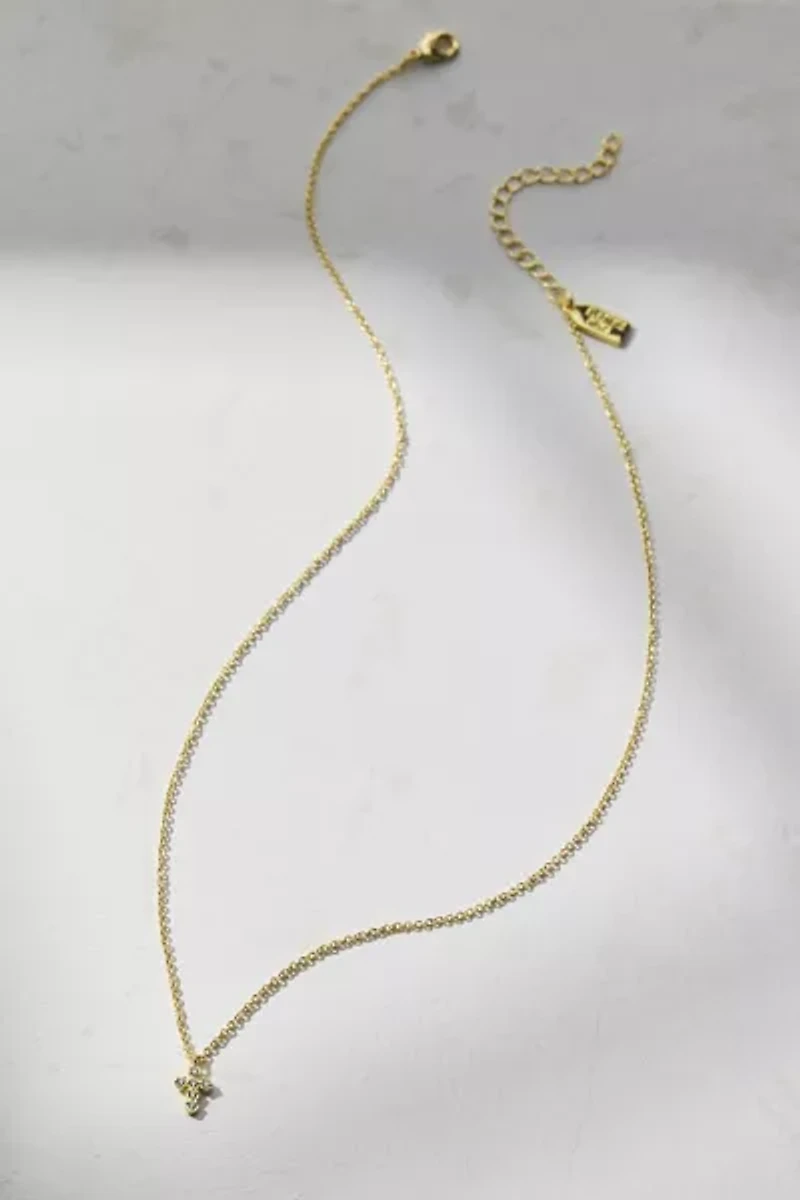 Electric Picks Like A Prayer Rhinestone Cross Necklace