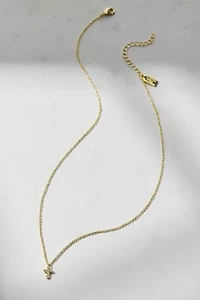 Electric Picks Like A Prayer Rhinestone Cross Necklace