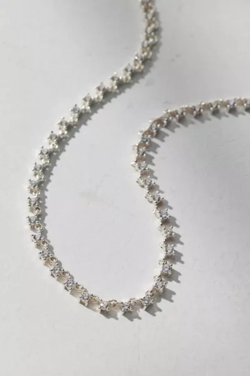 Electric Picks Runway Rhinestone Necklace