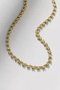 Electric Picks Runway Rhinestone Necklace