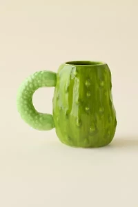 Pickle Sculpted Ceramic Mug