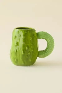 Pickle Sculpted Ceramic Mug