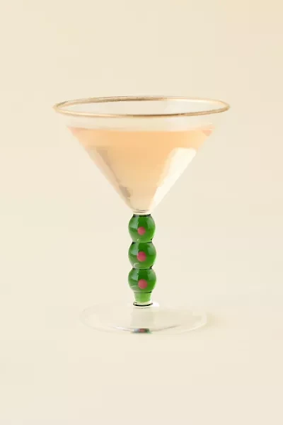 Olive Icon Martini Glass