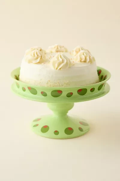Olive Icon Ceramic Cake Stand