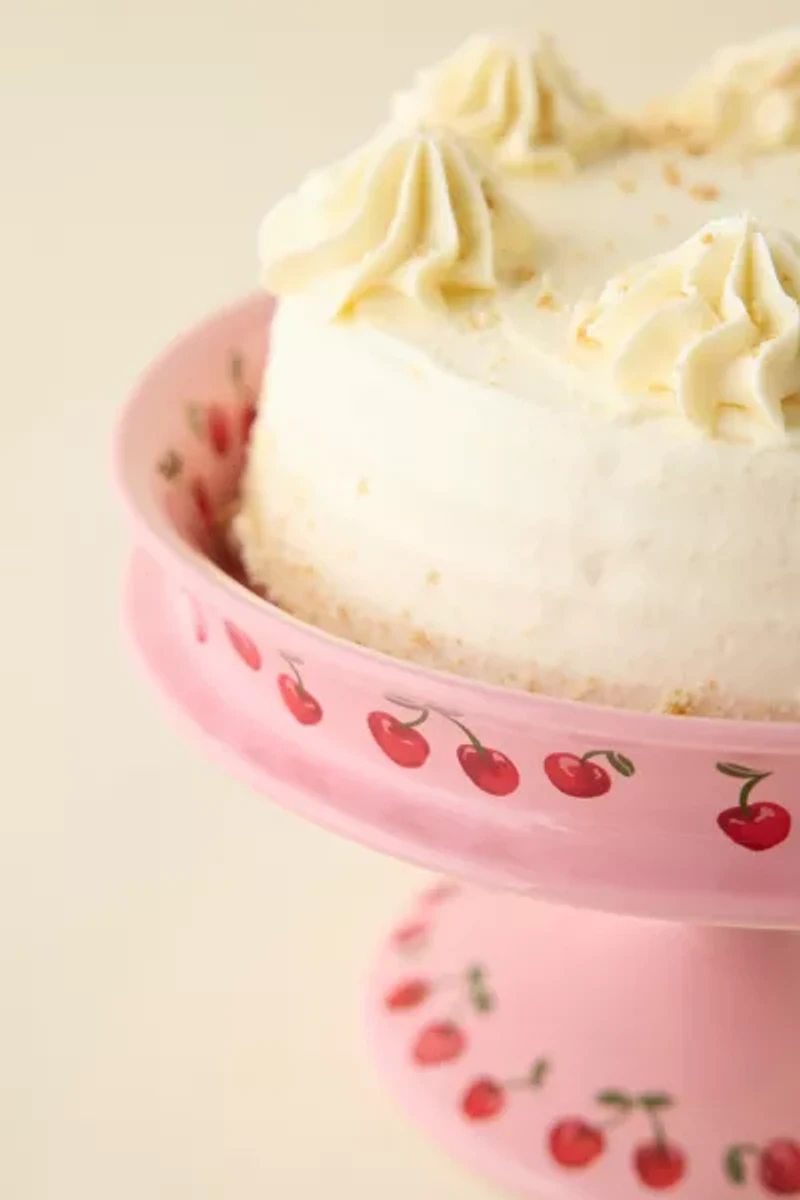 Cherry Icon Ceramic Cake Stand