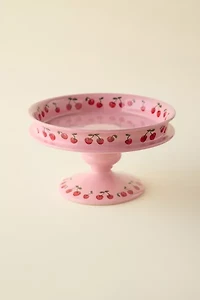 Cherry Icon Ceramic Cake Stand
