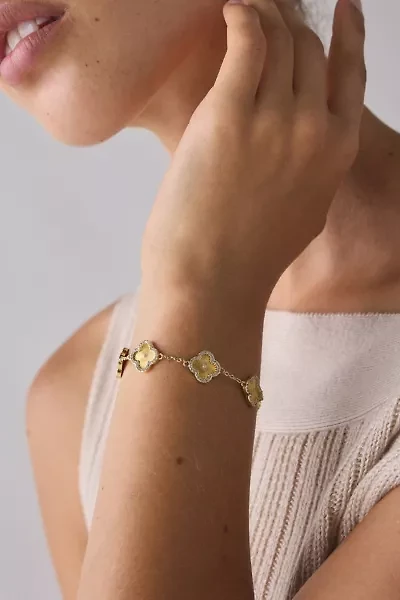 Electric Picks Icon Rhinestone Chain Bracelet