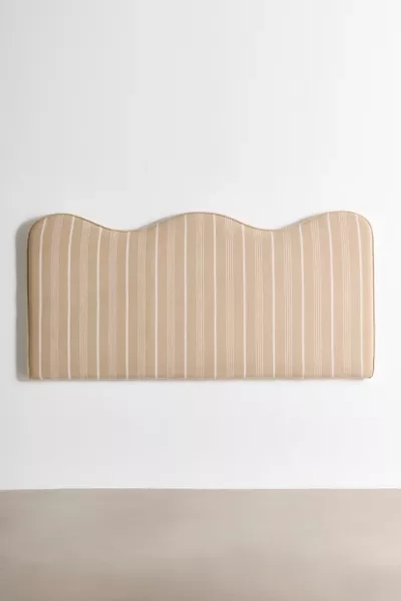 Noah Squiggle Upholstered Floating Headboard
