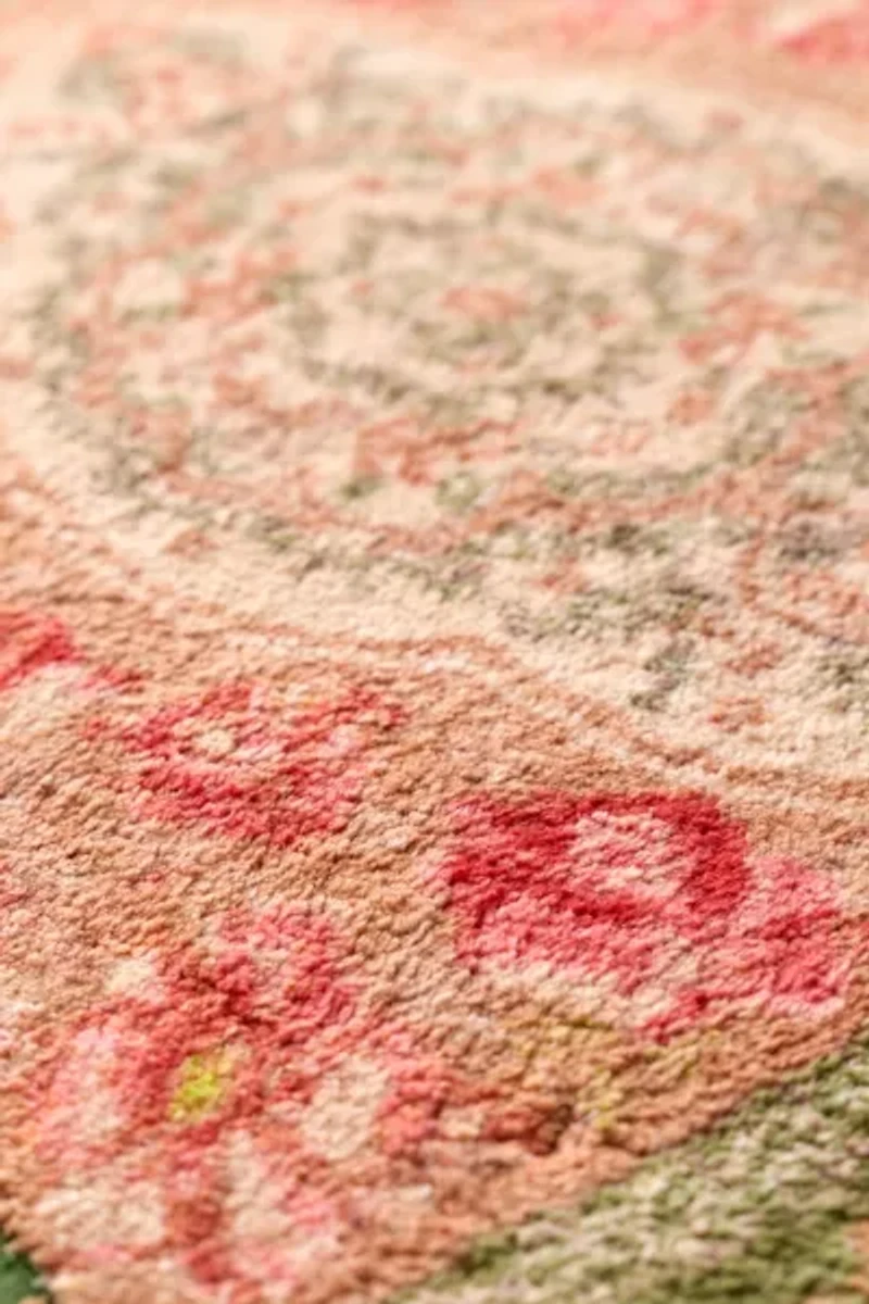 Minerva Floral Plush Printed Bath Mat