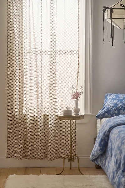 Lucy Polka Dot Patterned Window Panel