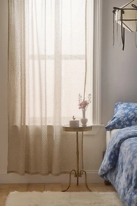 Lucy Polka Dot Patterned Window Panel