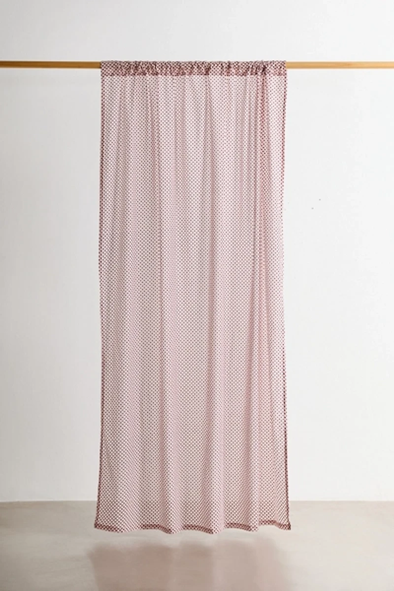 Lucy Polka Dot Patterned Window Panel