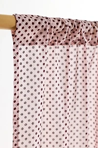 Lucy Polka Dot Patterned Window Panel