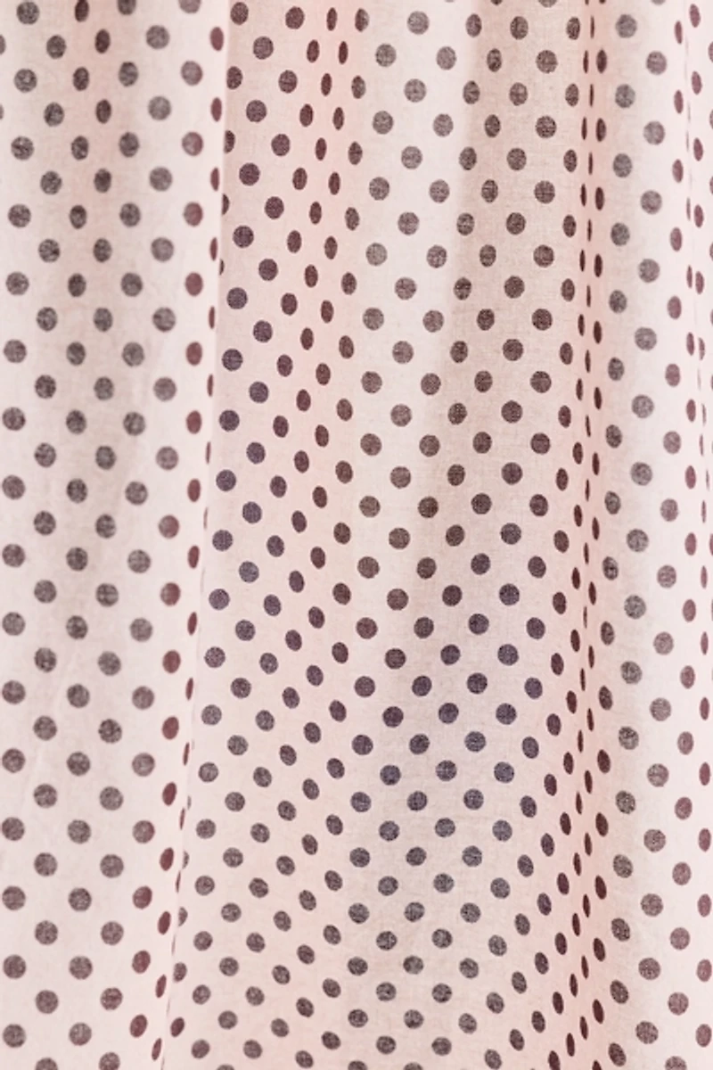 Lucy Polka Dot Patterned Café Curtain Set