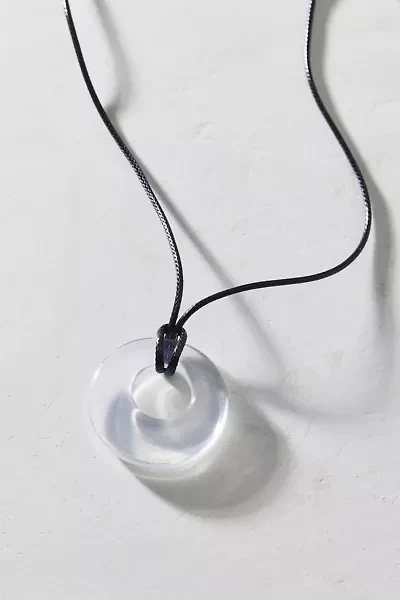 Court Resin Pendant Corded Necklace