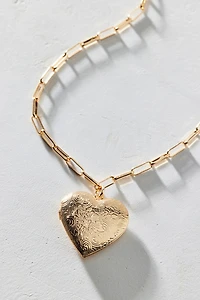 Ursa Heart Locket Pendant Necklace